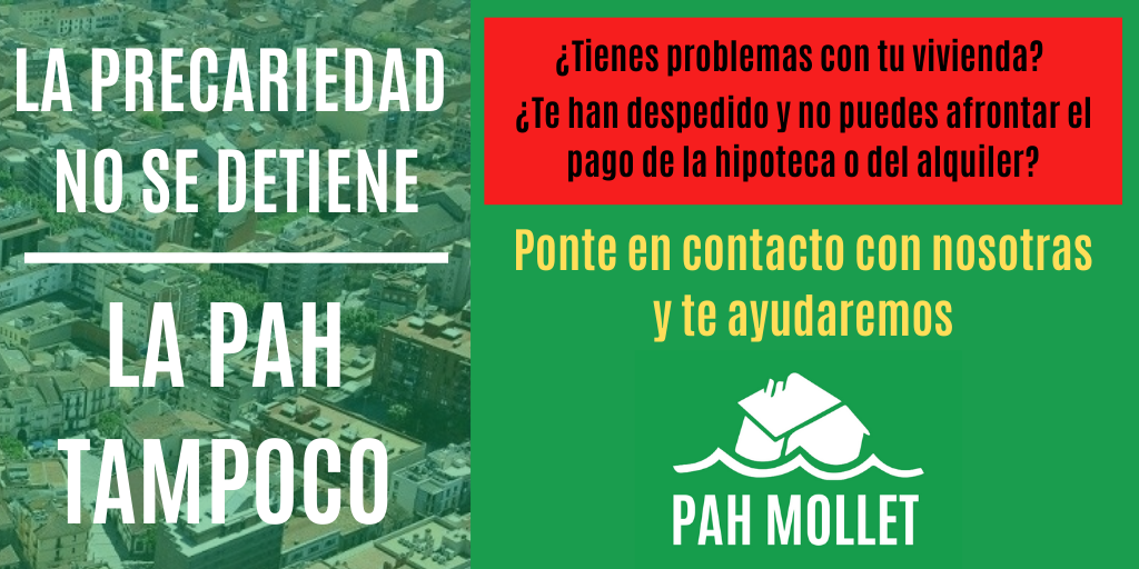 Read more about the article Ràdio Mollet ”La PAH de Mollet exigeix la suspensió dels lloguers”